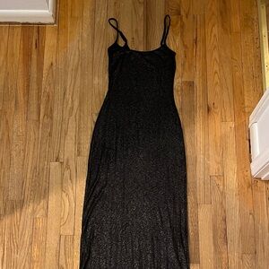 Aerie Shimmering Black Maxi Dress